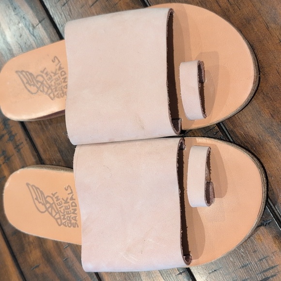 Ancient Greek Ligia Sandals Blush Leather - Picture 2 of 8
